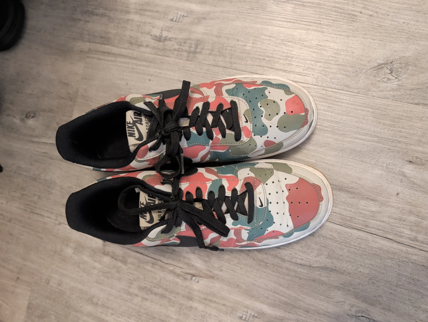Nike Air Force 1 Camo Sneakers - photo 3