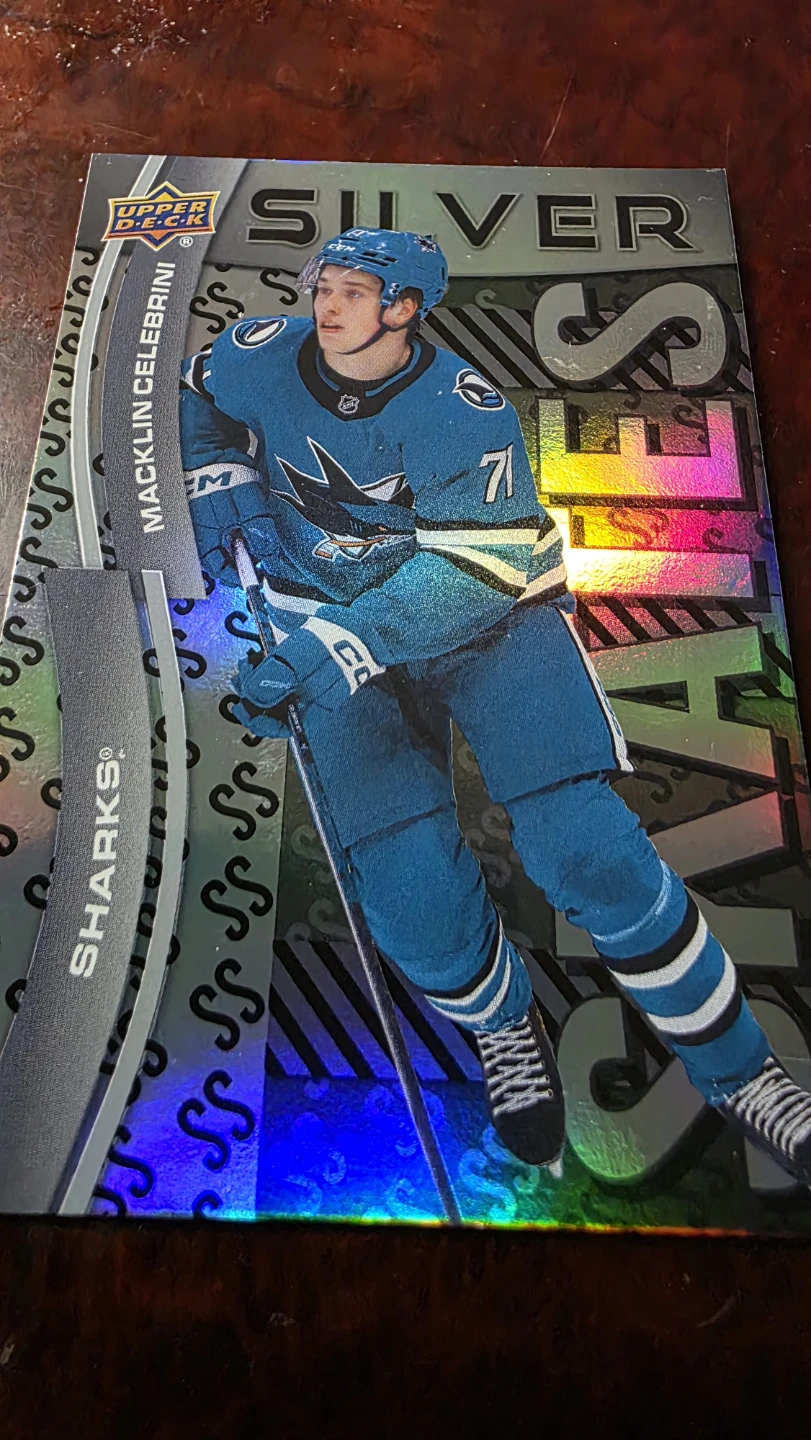 Upper Deck Silver Hockey Card - Macklin Celebrini