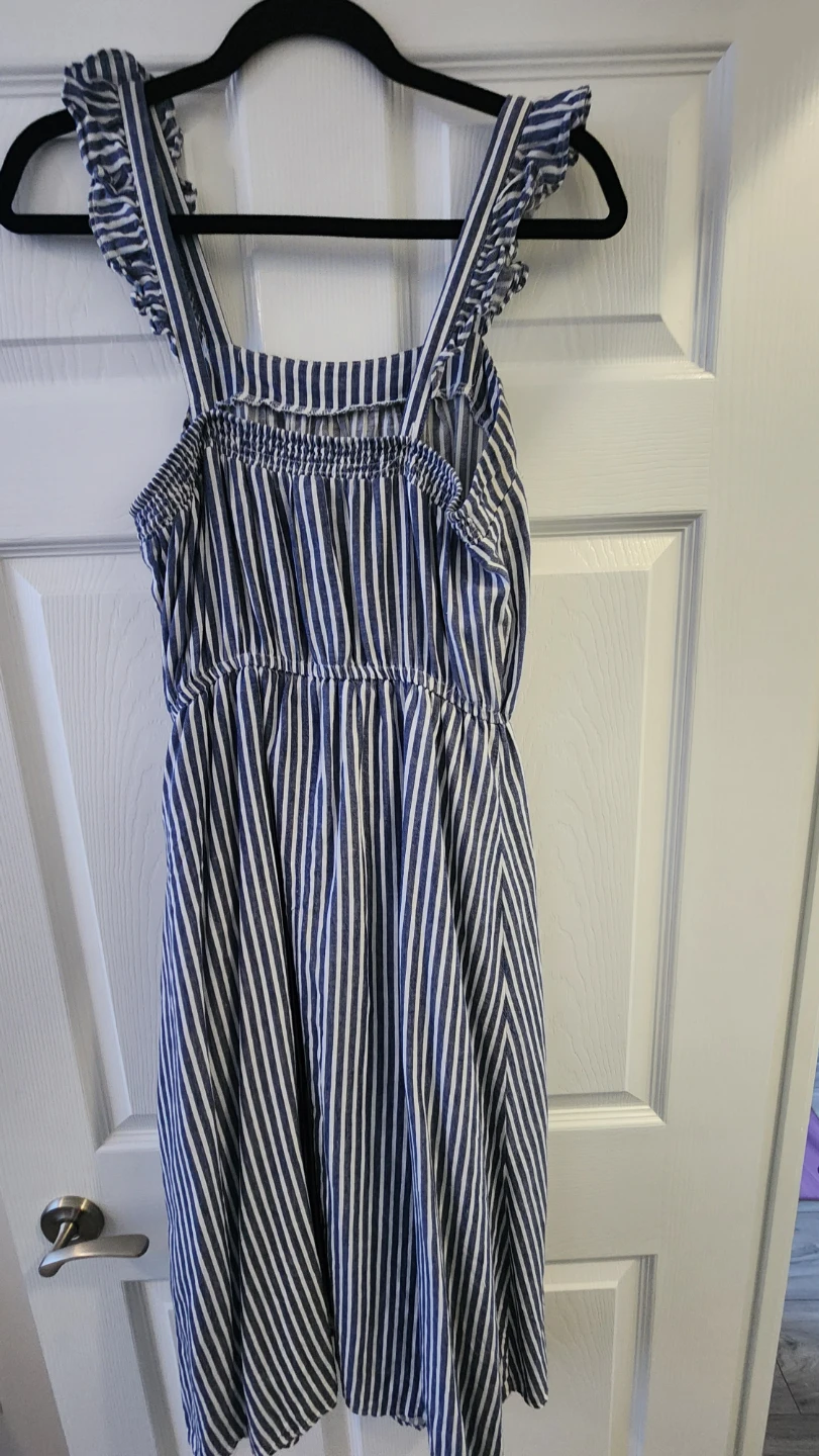 Blue and white striped sundress - photo 2