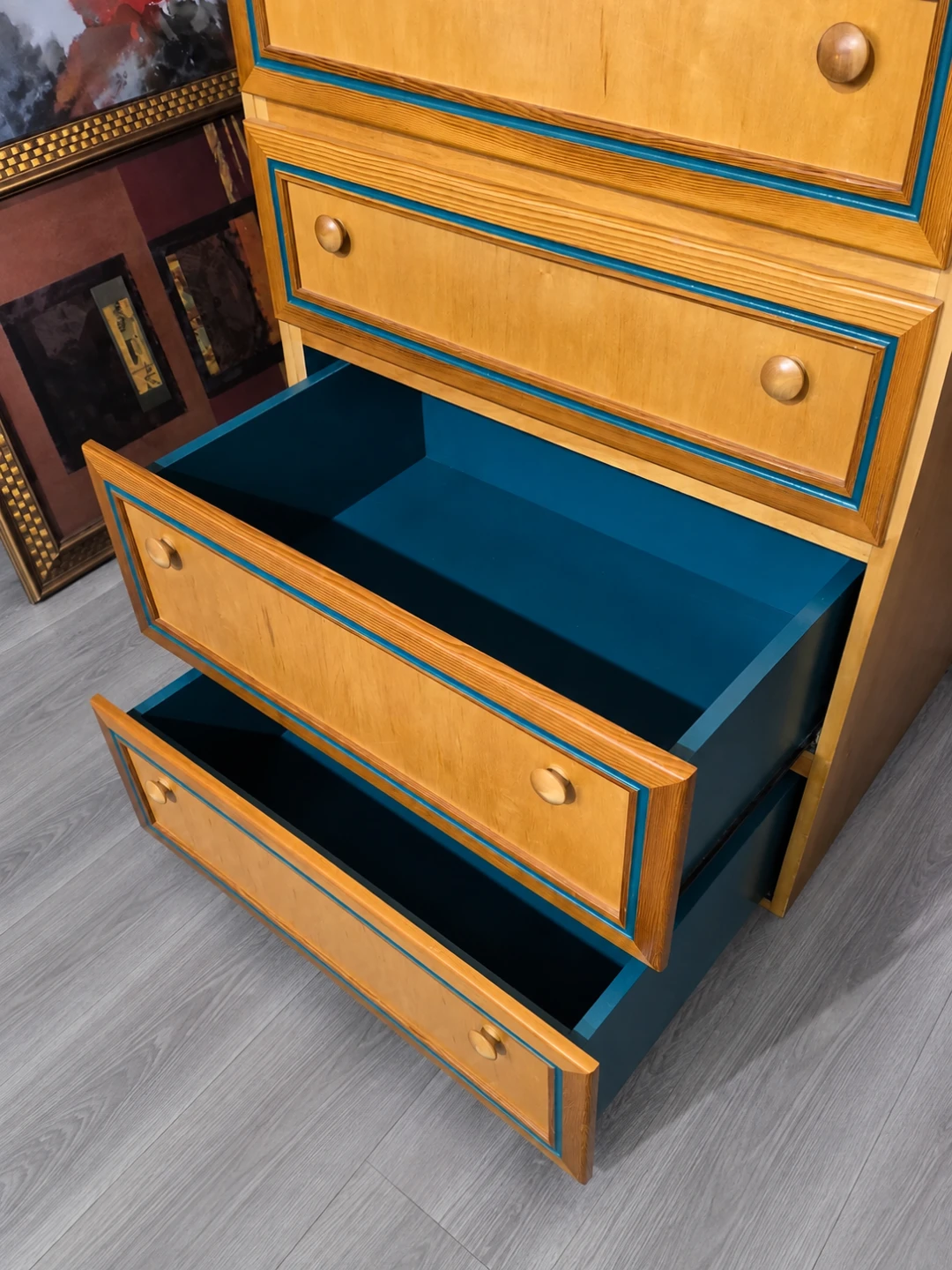 Vintage Wooden Dresser and Cabinet Set - photo 3