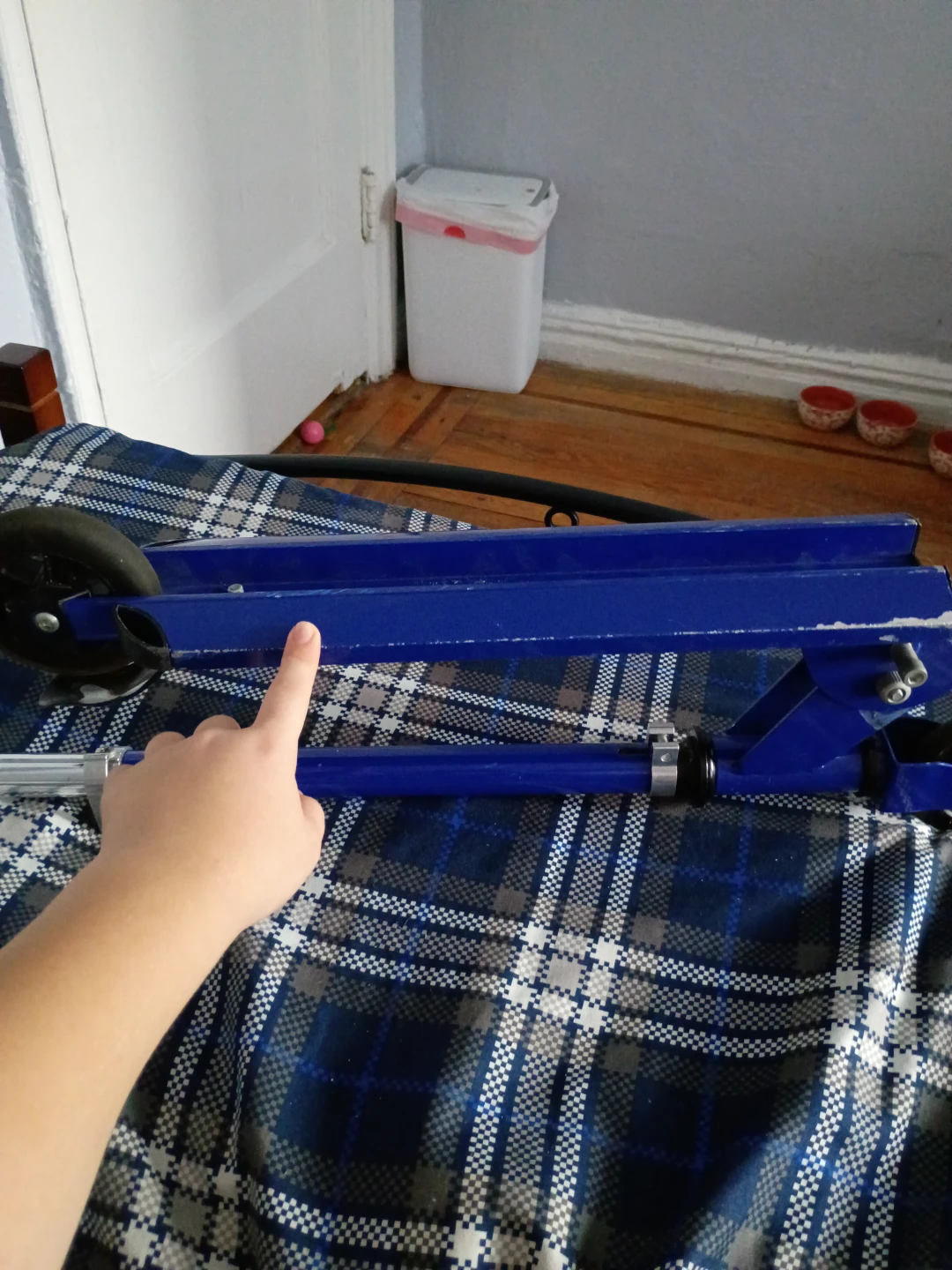 Blue Folding Kick Scooter - photo 2