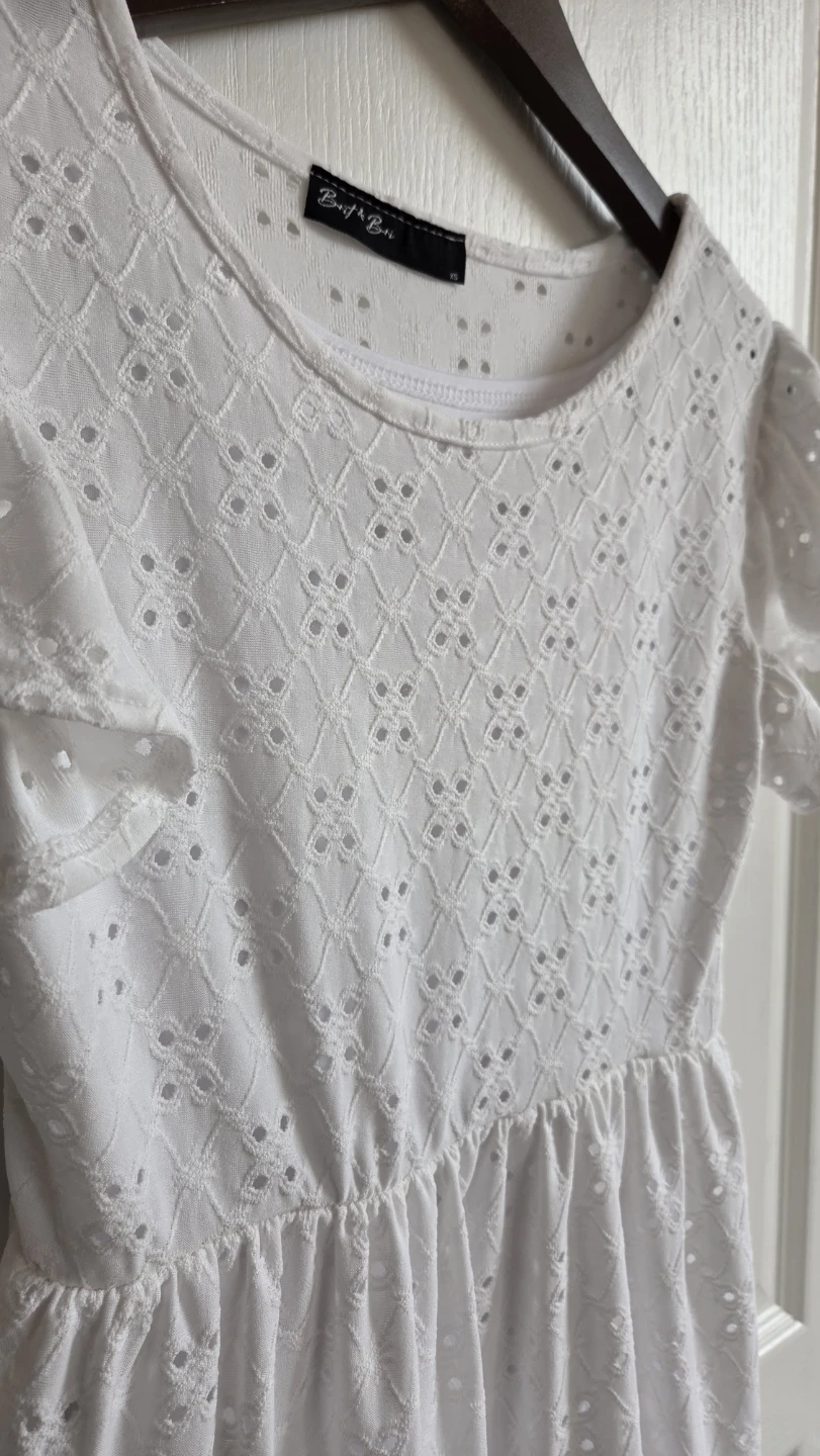 Brit & Bri White Eyelet Dress - XS - photo 2
