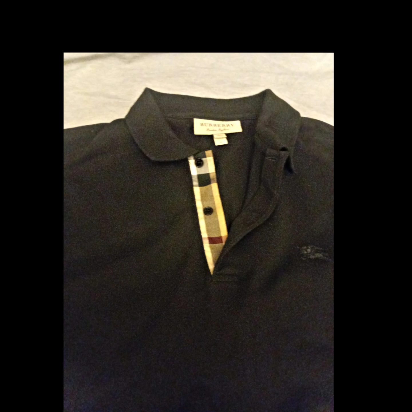 Burberry Black Polo Shirt