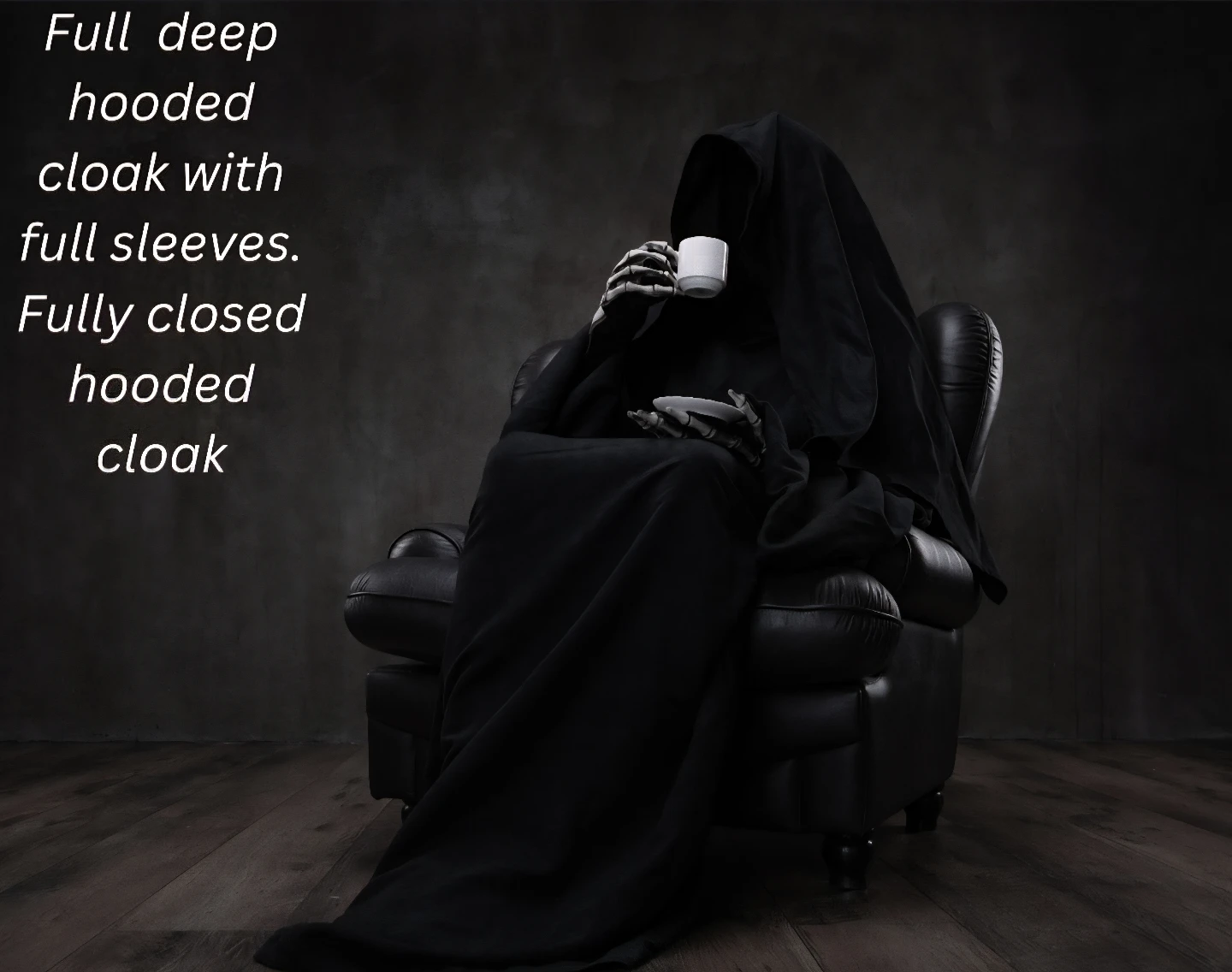 The Grim Reaper Cloak: Hooded w/Full Sleeves - photo 2