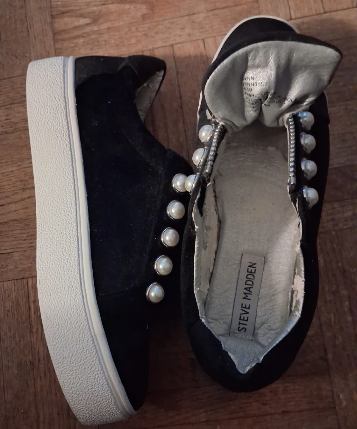 Steve Madden "Lynn" Black Platform Sneakers - photo 4