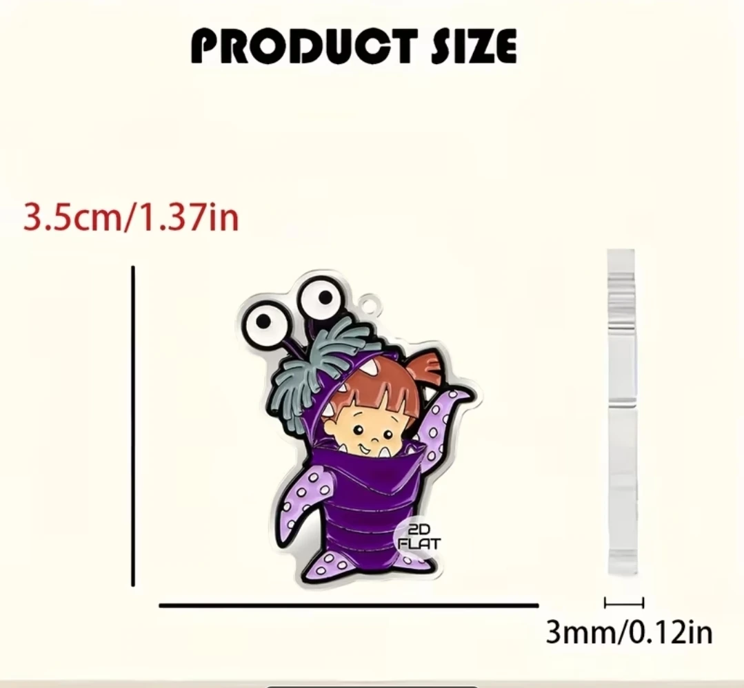 Monsters Inc. "Boo in Monster Disguise" Acrylic Earrings - photo 2