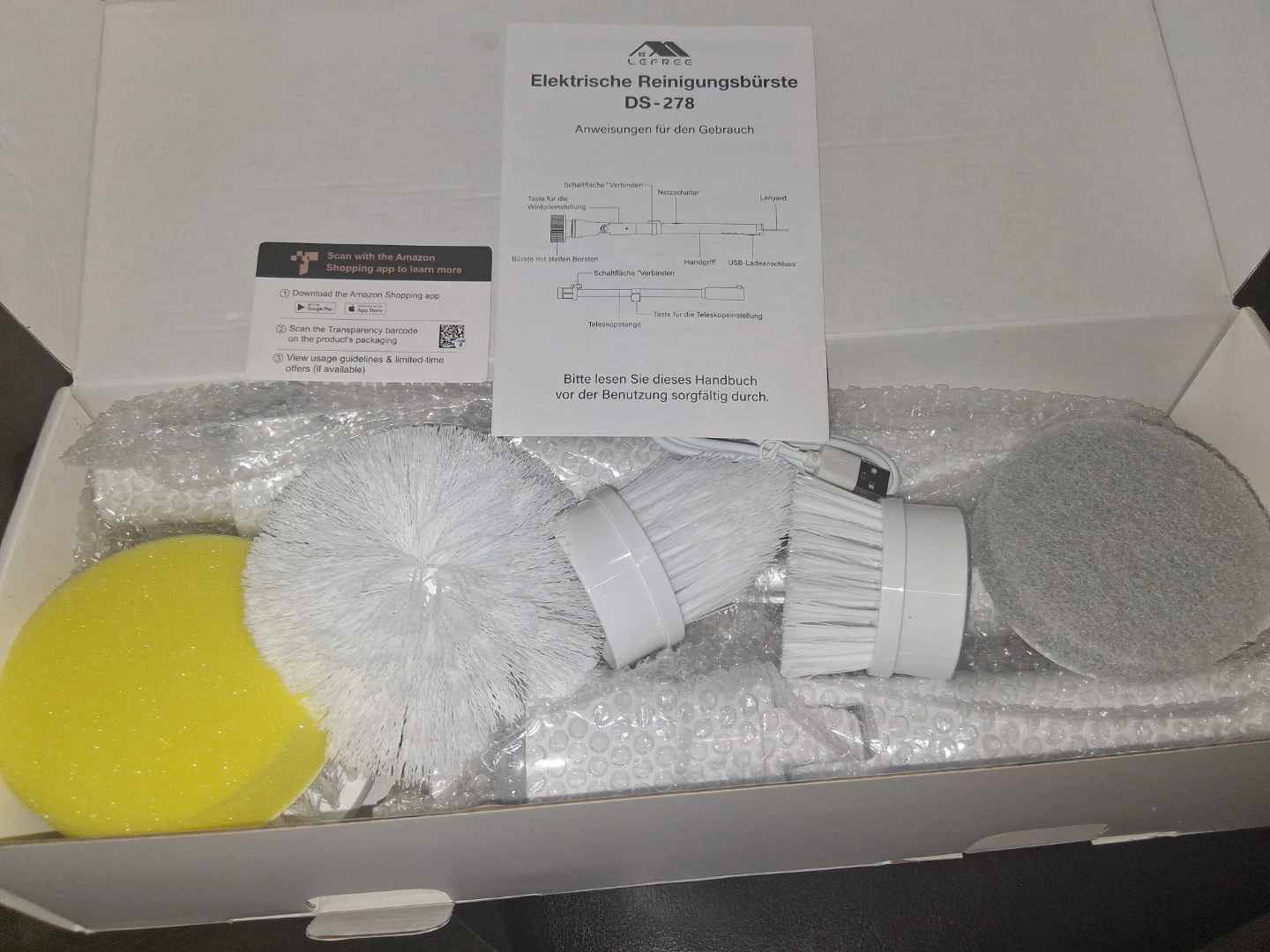 LEFREE 6-in-1 Electric Cleaning Brush - photo 2