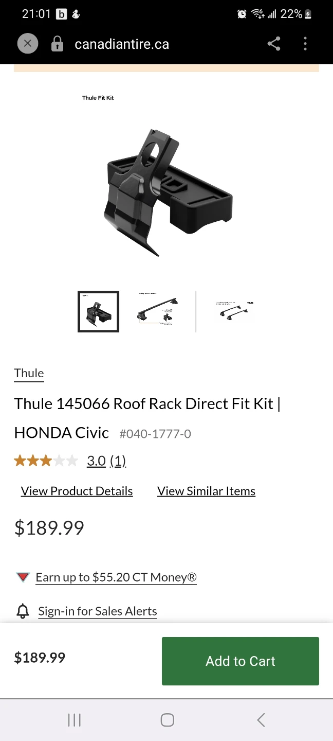 Thule Kit 145066 for Honda Civic 4-dr Sedan (2016-21) - photo 4