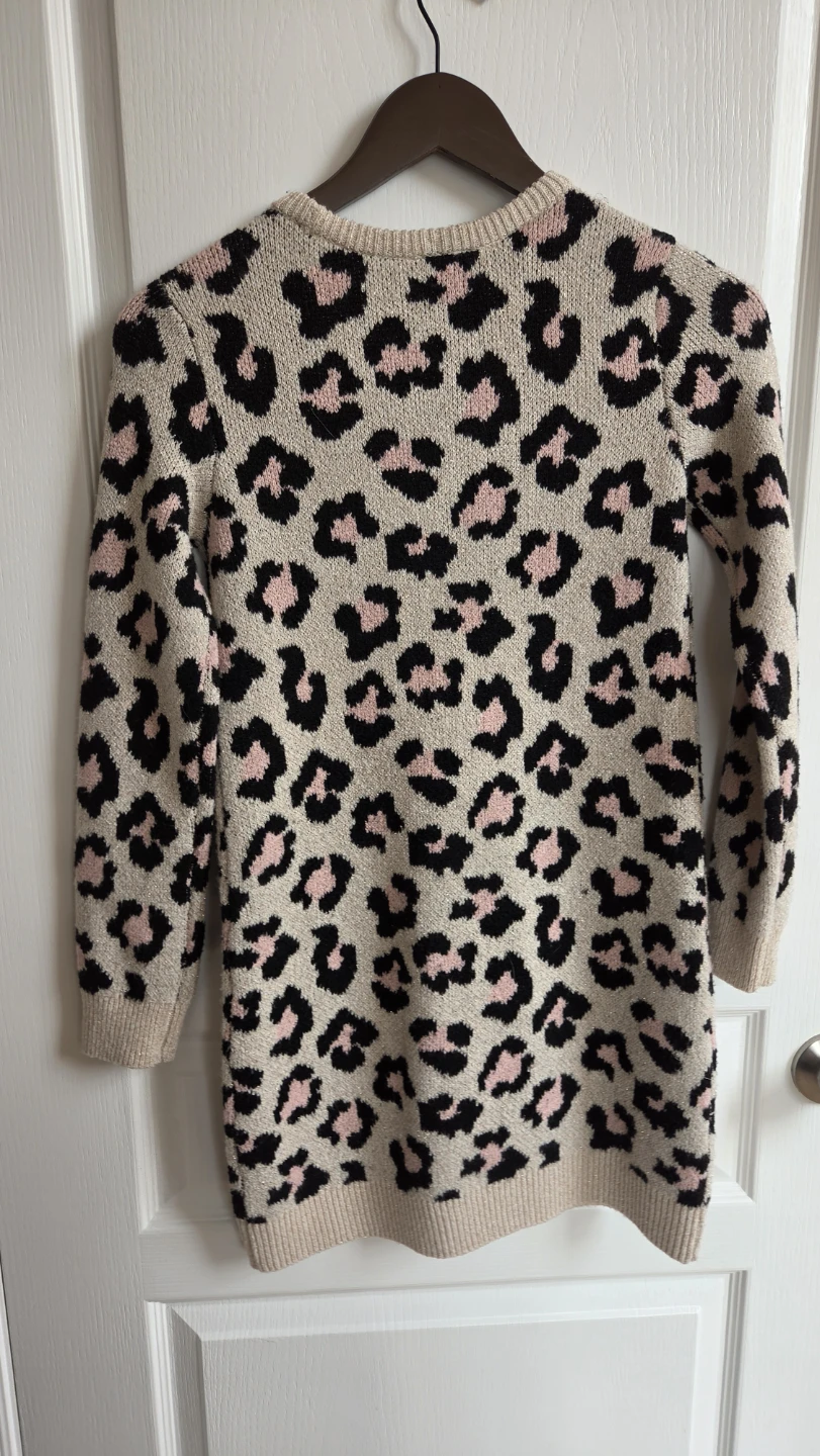 The Children's Place Leopard Print Sweater Dress Size 10/12 - photo 4