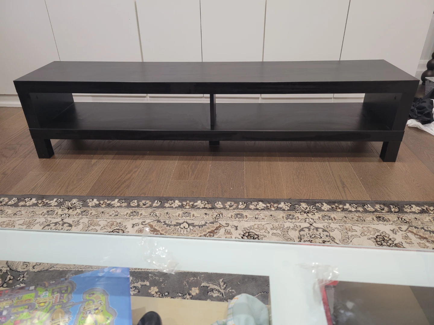 Black Ikea TV Stand - photo 2