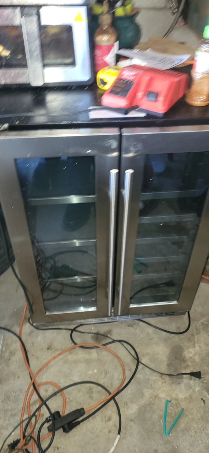 Stainless Steel Dual Zone Wine Fridge