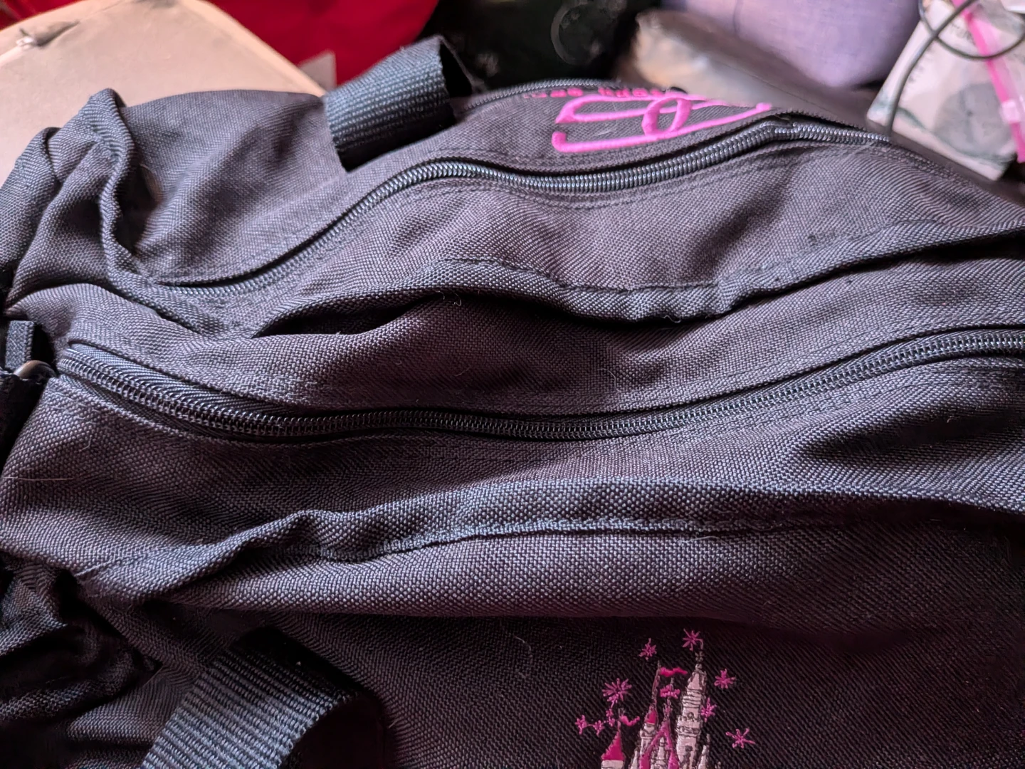 Black Duffle Bag with Disney Castle and Davidson Group Logo - photo 3