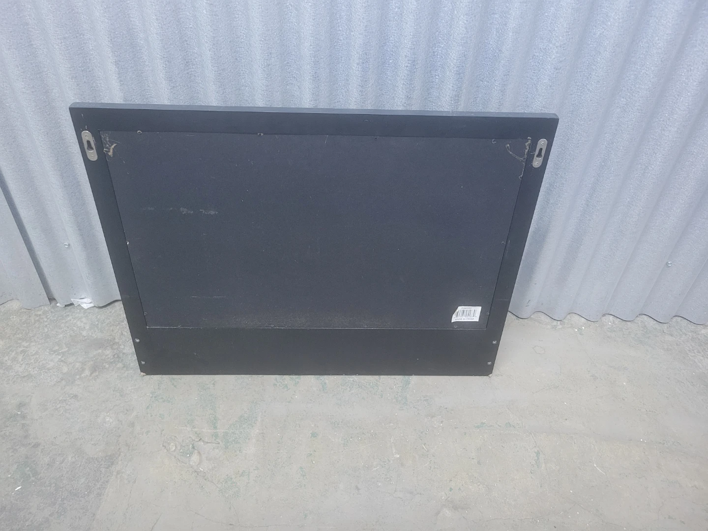 Black Wall Mirror with Shelf and Hooks - photo 4