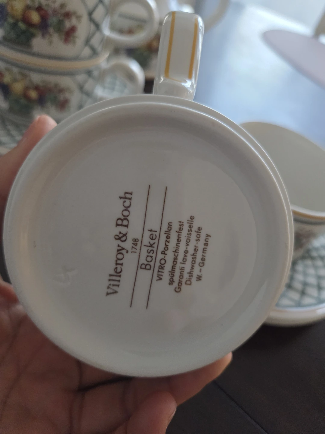 Villeroy & Boch #1748 Basket Set of 2 tea set(West Germany) - photo 3