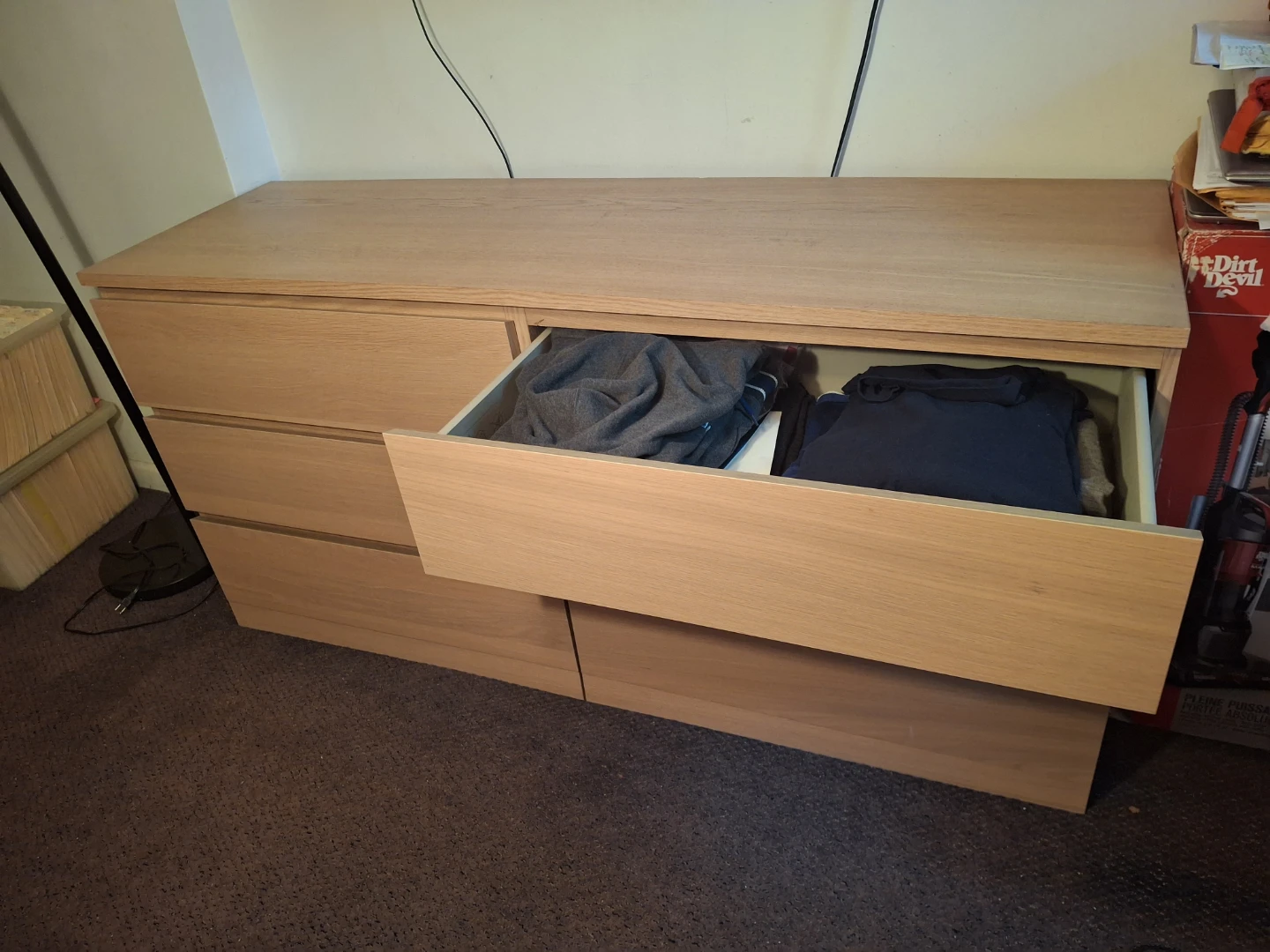 6-Drawer Dresser - Light Wood - photo 3