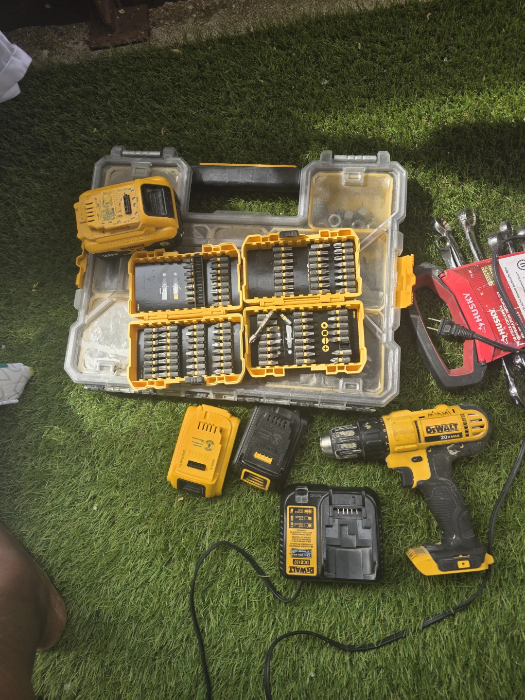 DeWalt 20V MAX Cordless Drill with Batteries and Bit Set