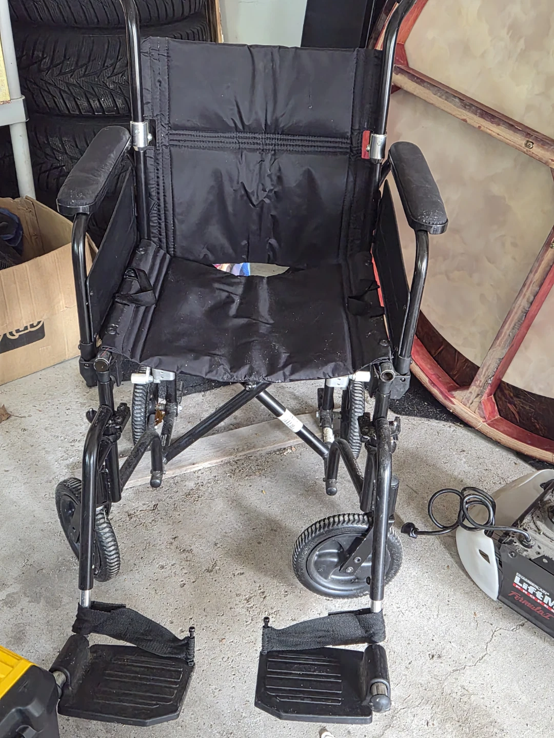 Black Folding Wheelchair