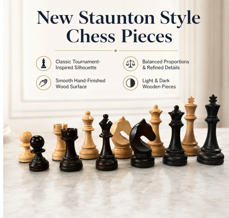 Wooden Chess Pieces - 3.75 Inch King - photo 5