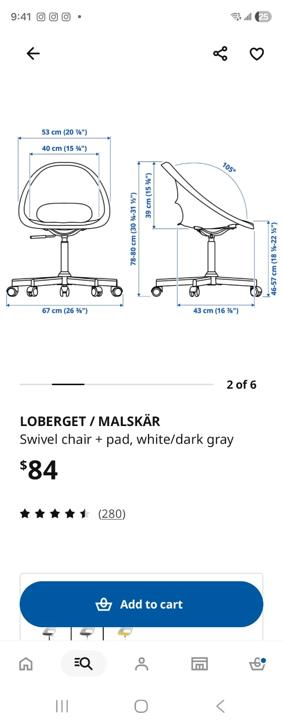 Ikea office chair for sale - photo 4