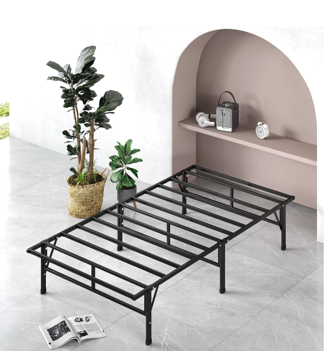 Zinus smart base toolfree- Folding Metal Bed Frame - Twin