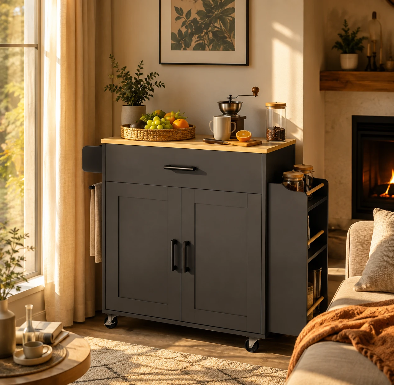 Brand new Kitchen Island Cart with Storage