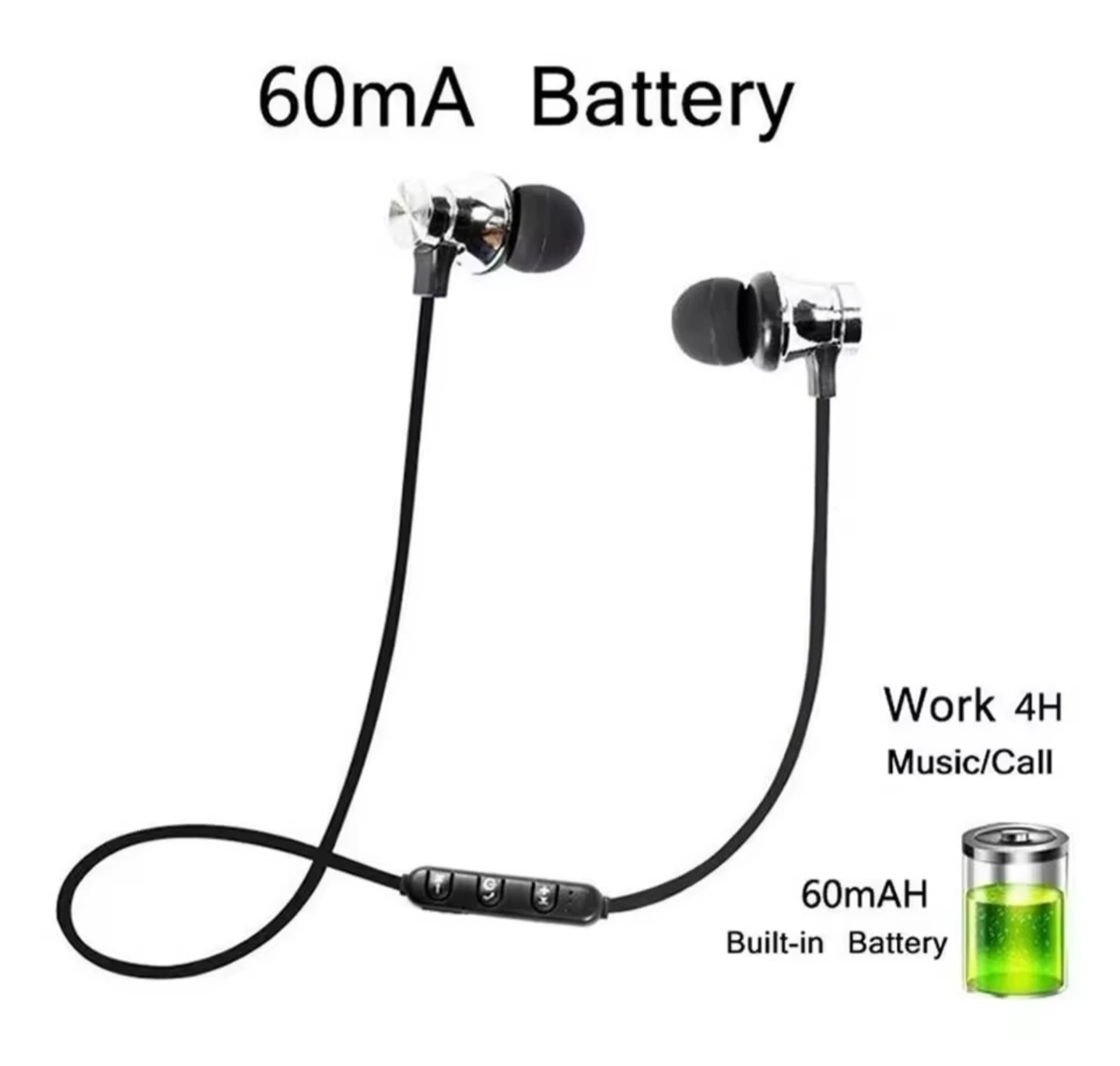 Smart Bluetooth Headset Headphones with Built-in Magnets - photo 2