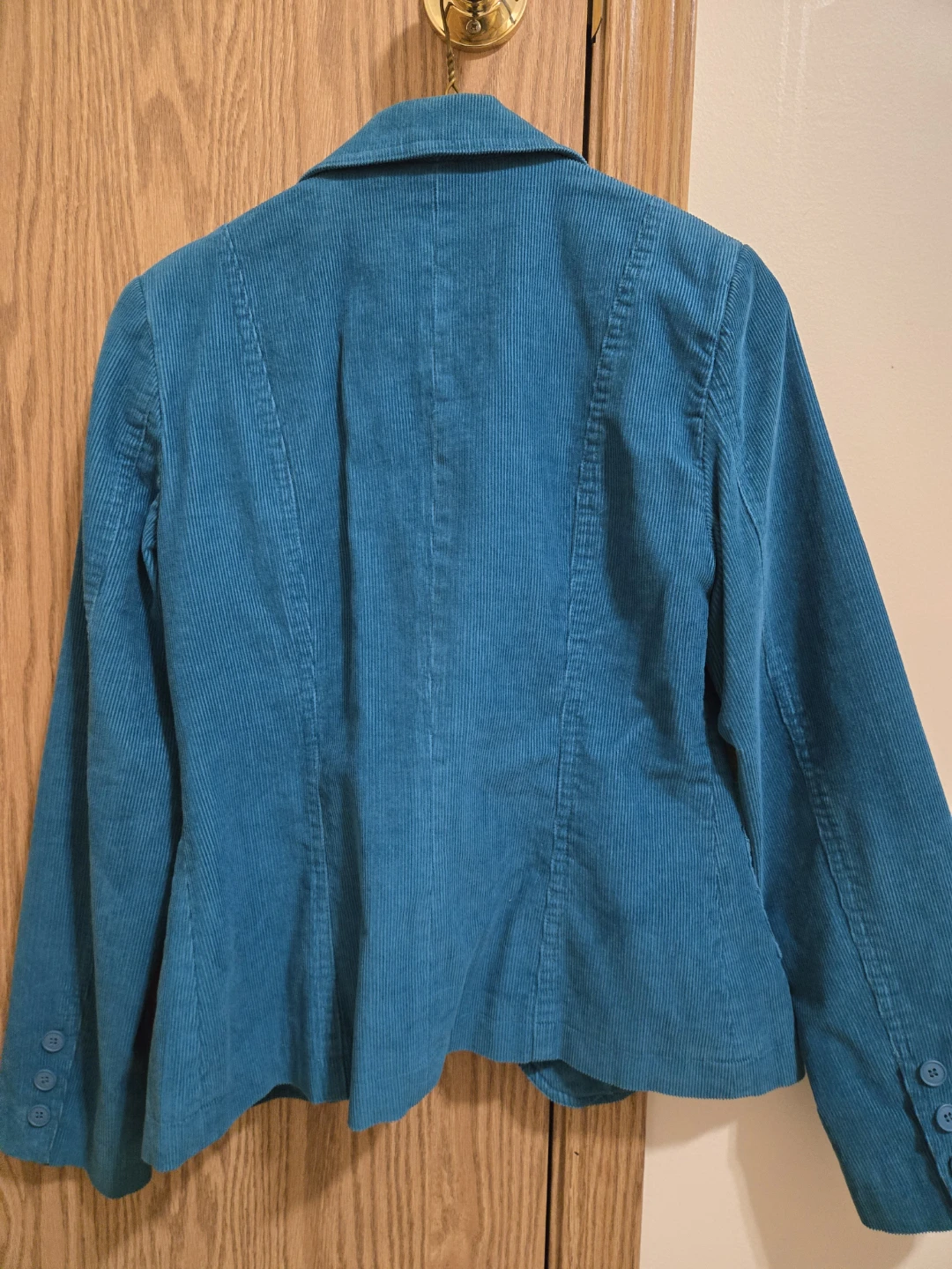 Nevada Teal Corduroy Blazer XS - photo 2