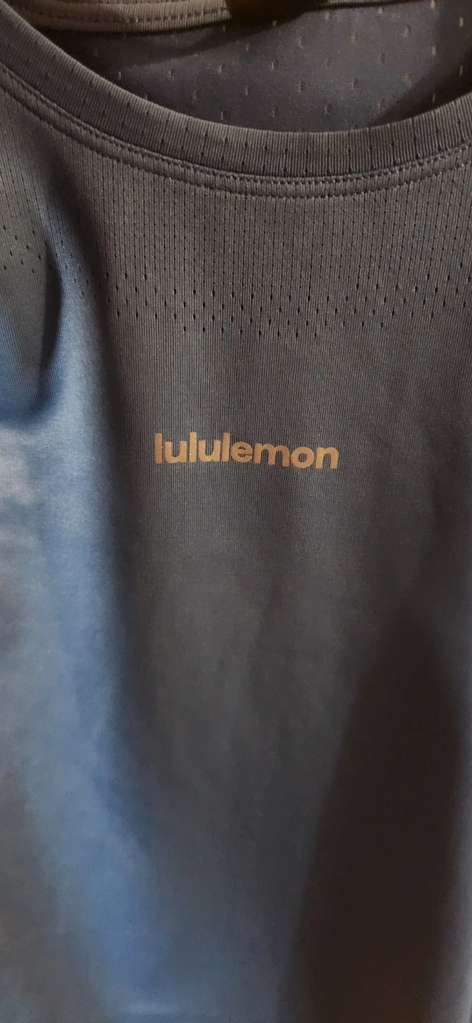 Lululemon Fast and Free Short Sleeve Shirt Medium Blue - photo 3