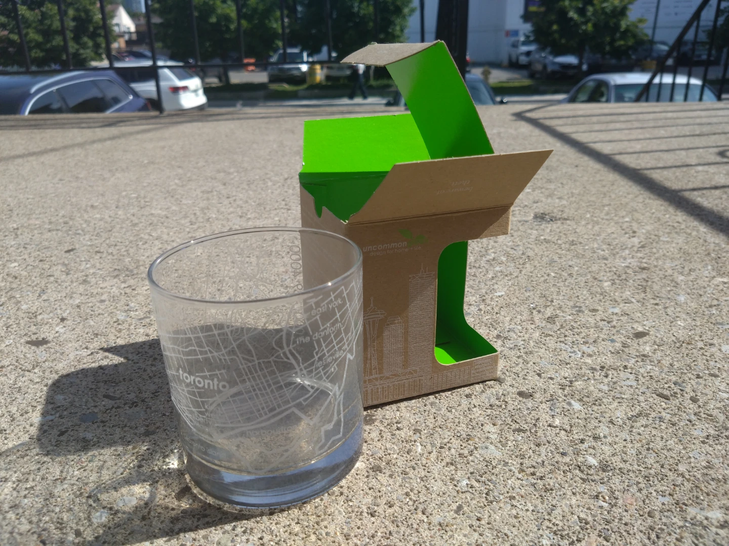 Toronto-map Glass Cup
