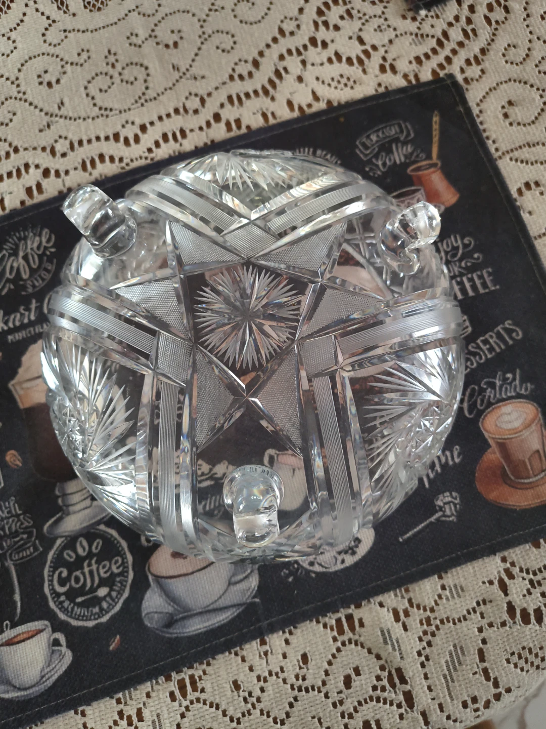 Cut Crystal Footed Bowl - photo 3