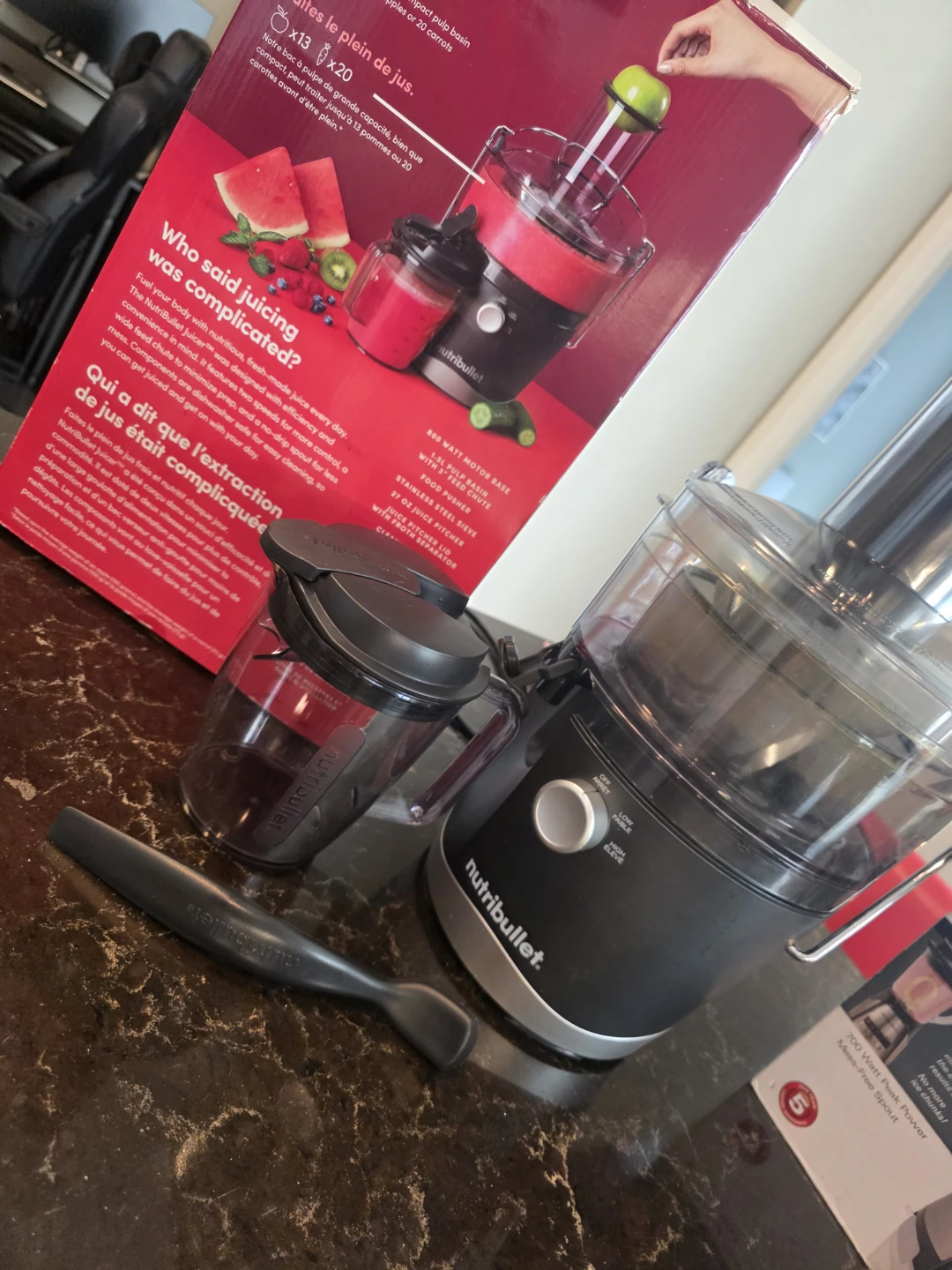 NutriBullet Juicer – 800W, Two Speeds, With Box