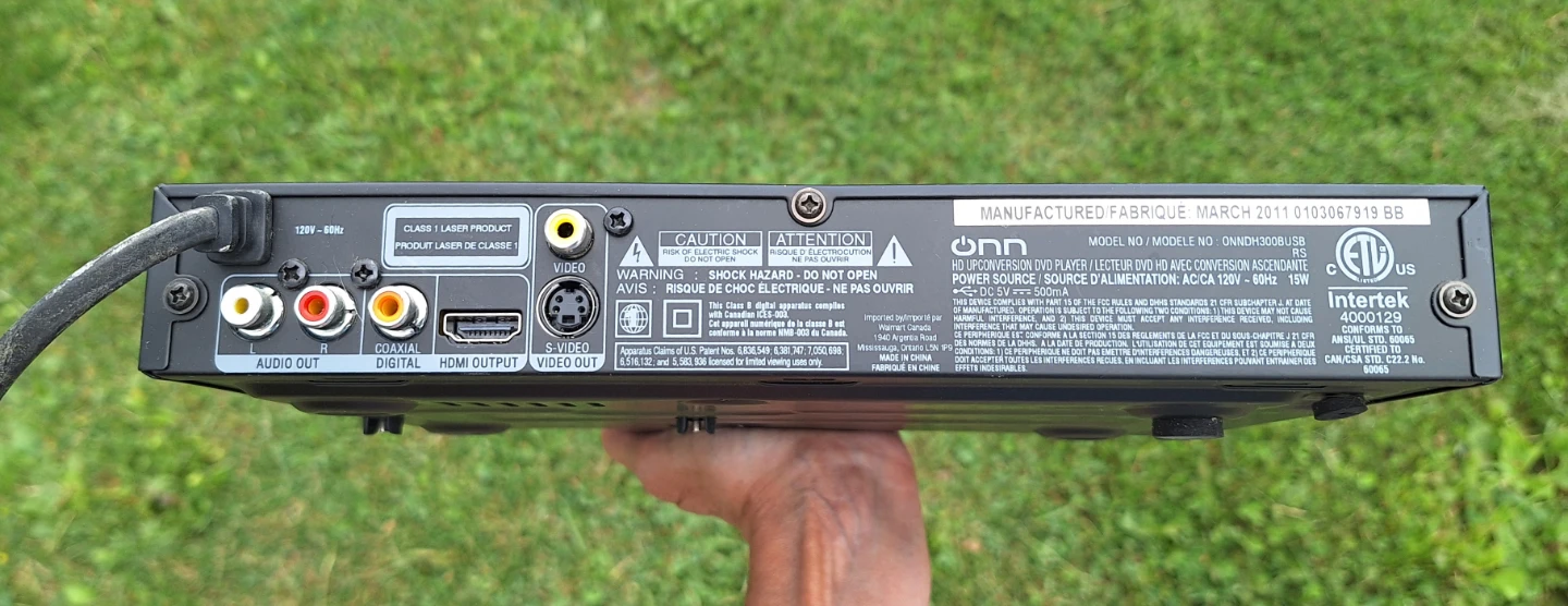 Onn. DVD CD Player (for Kit Cat Club rescue) - photo 2