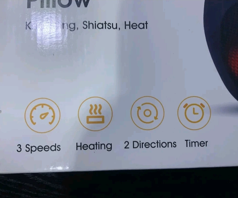Massager Pillow - Kneading, Shiatsu, Heat - photo 3