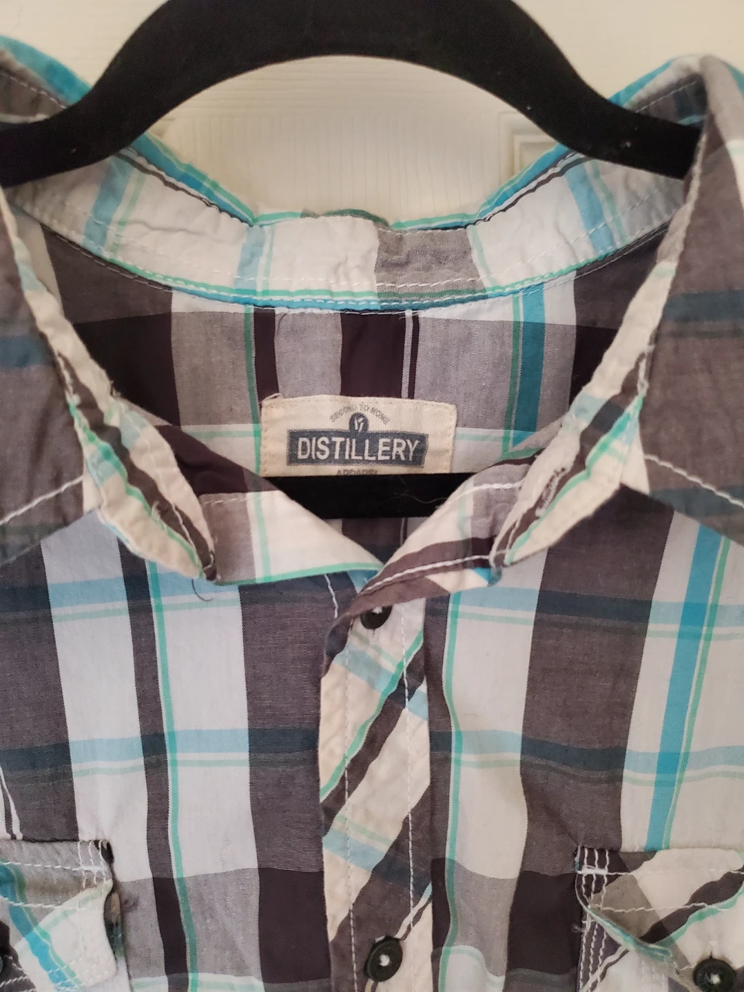 Distillery Men's Short Sleeve Plaid Button-Down Shirt...XXL - photo 2