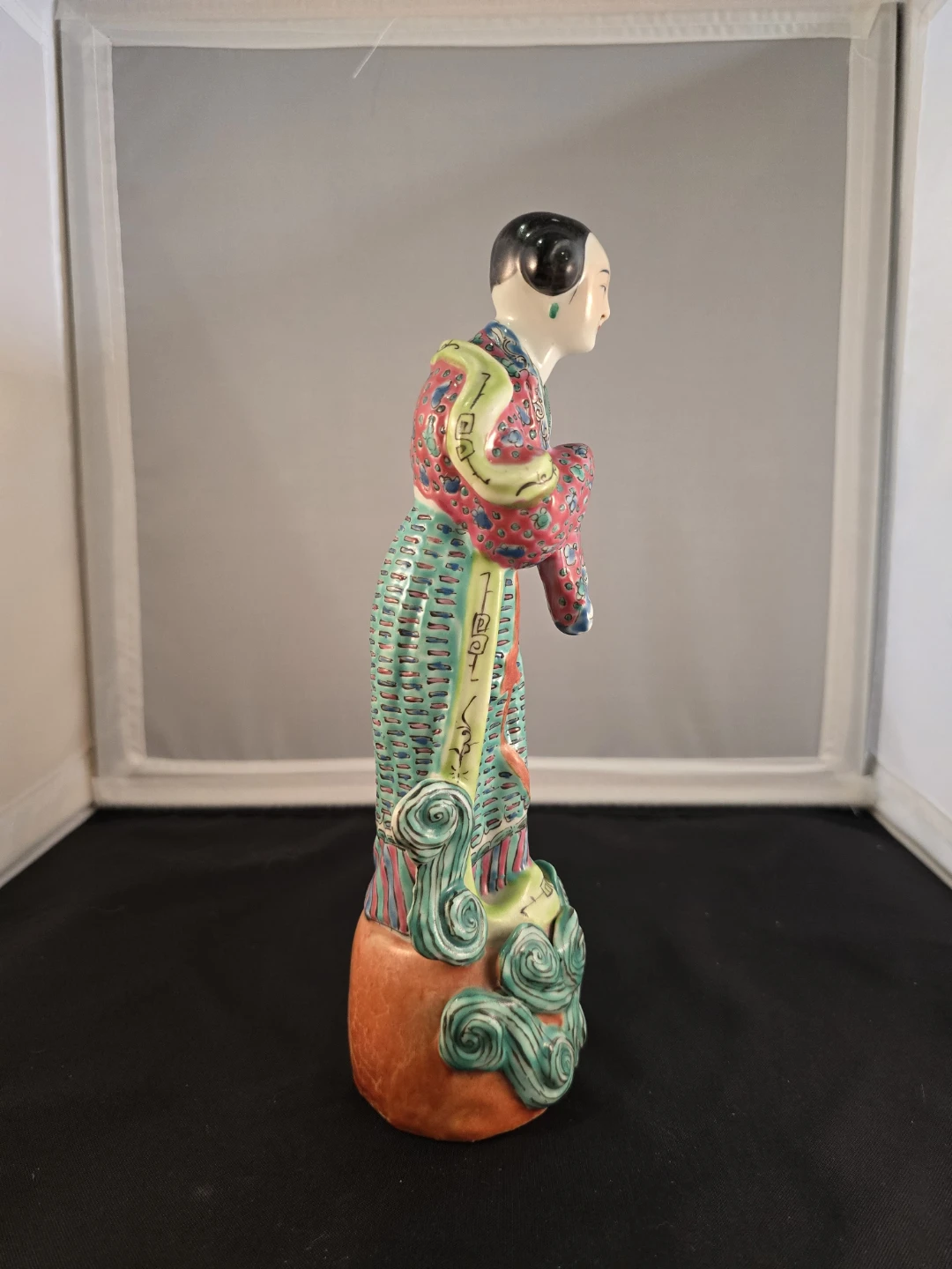 Ceramic Figurine of Woman in Traditional Dress - photo 2