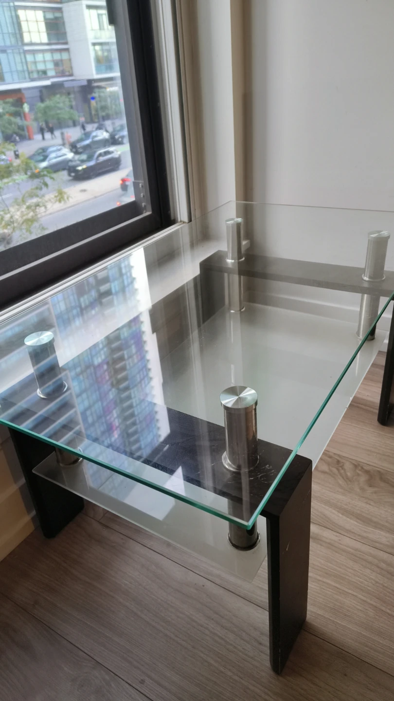 Glass Coffee Table with Lower Shelf - photo 3