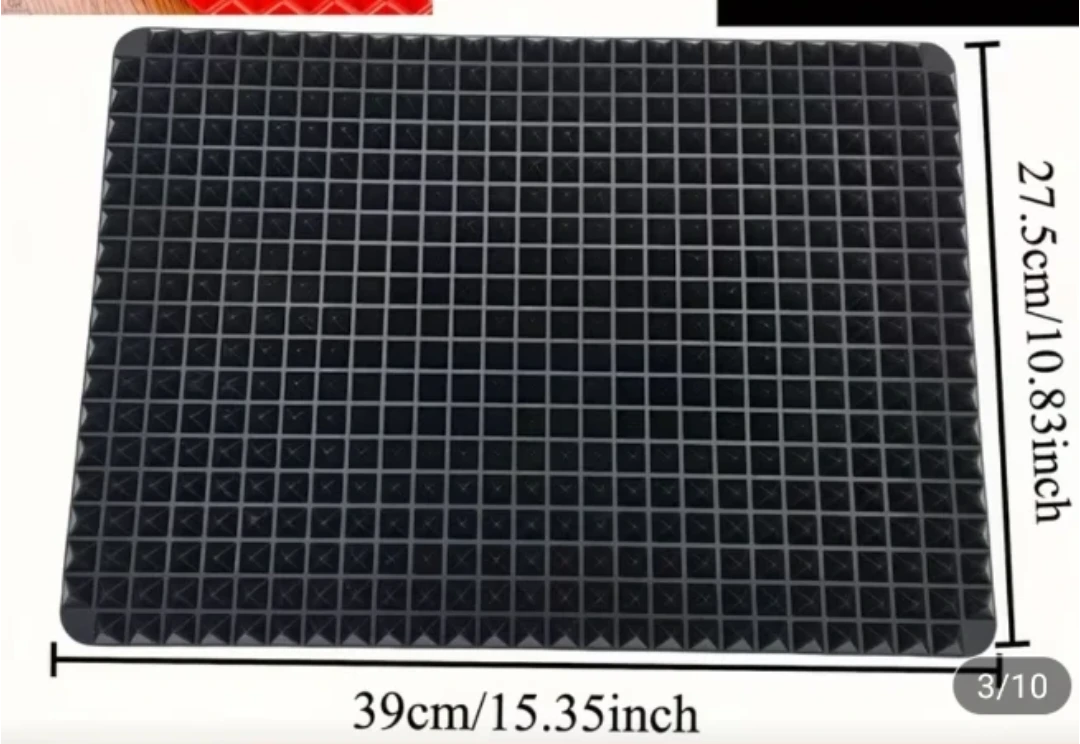 Large Black Silicone Baking Mat - photo 3