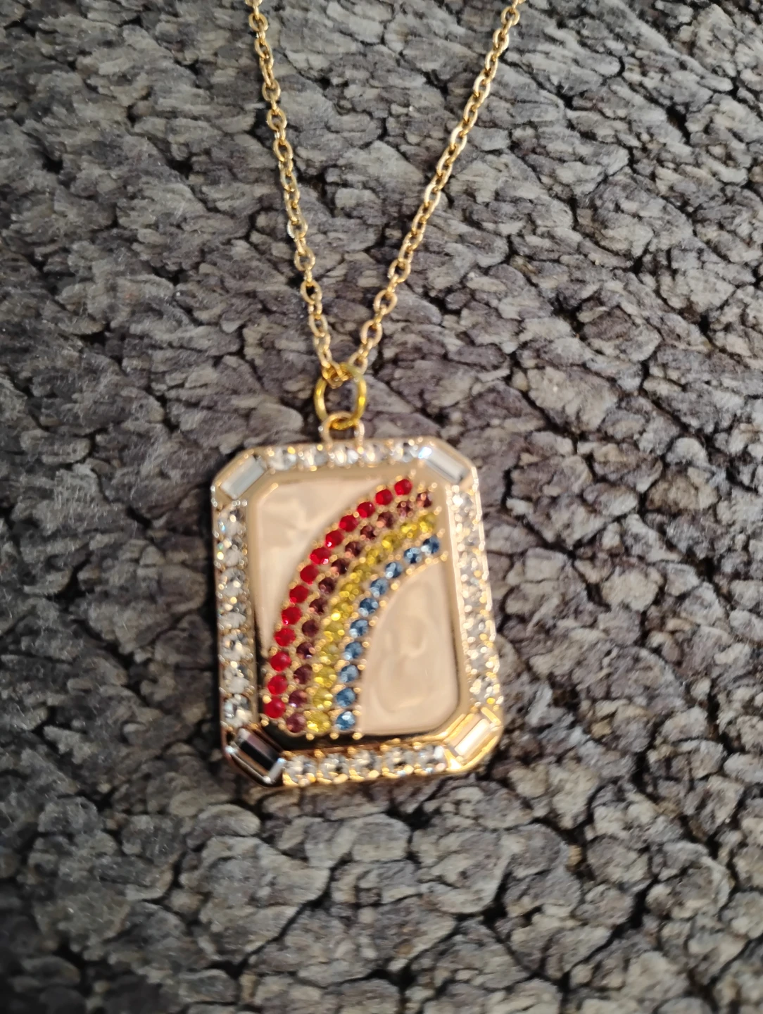 Rainbow Crystal Necklace - photo 4