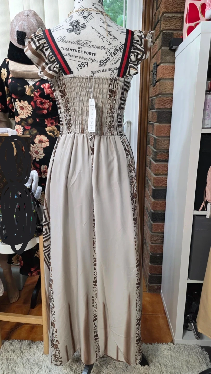 Maxi Dress with Geometric Pattern - photo 2