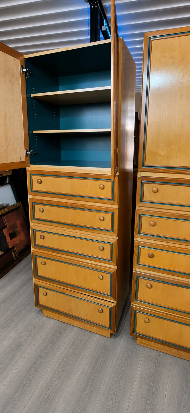 Vintage Wooden Dresser and Cabinet Set - photo 5
