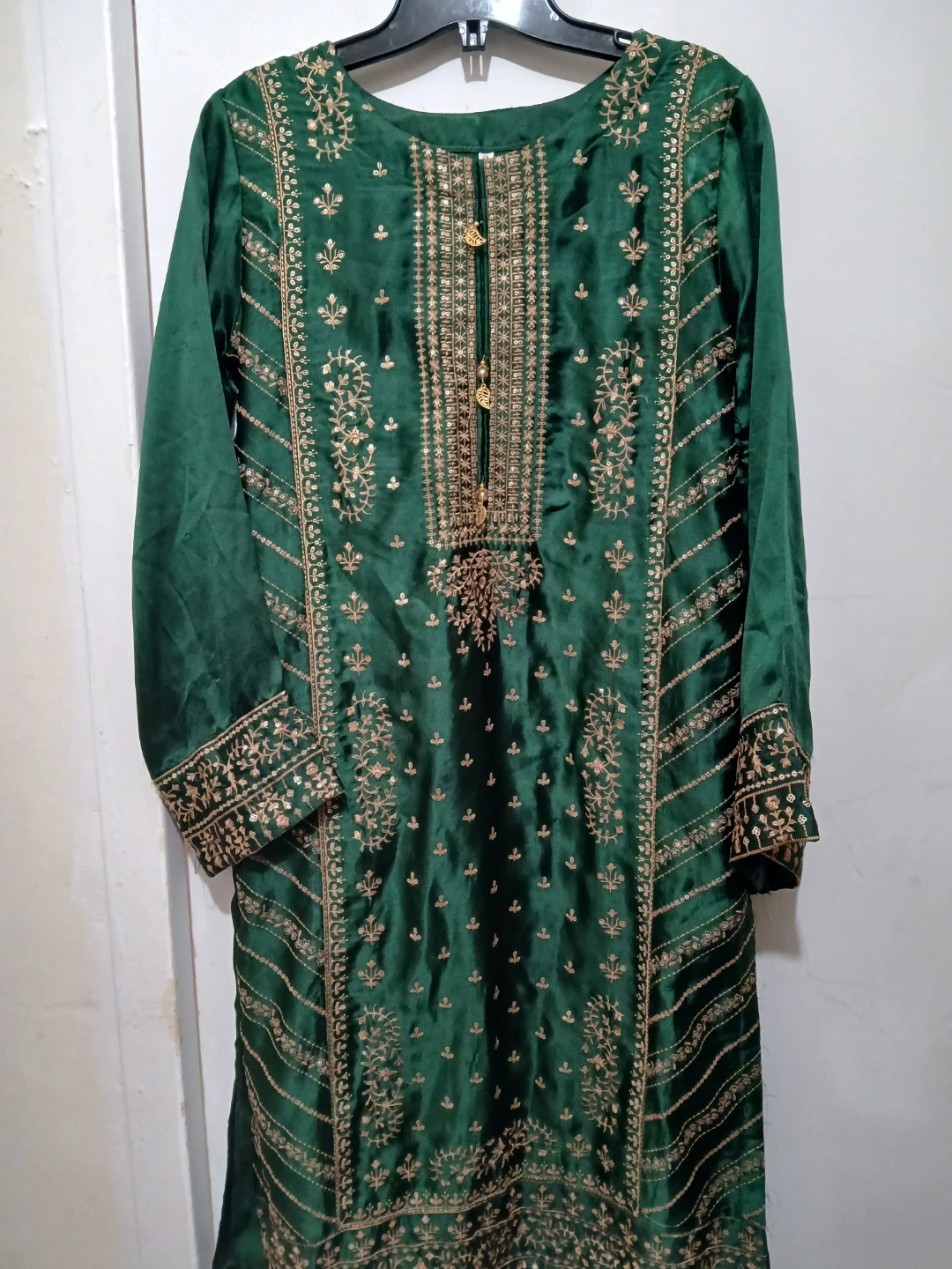 Green women dress