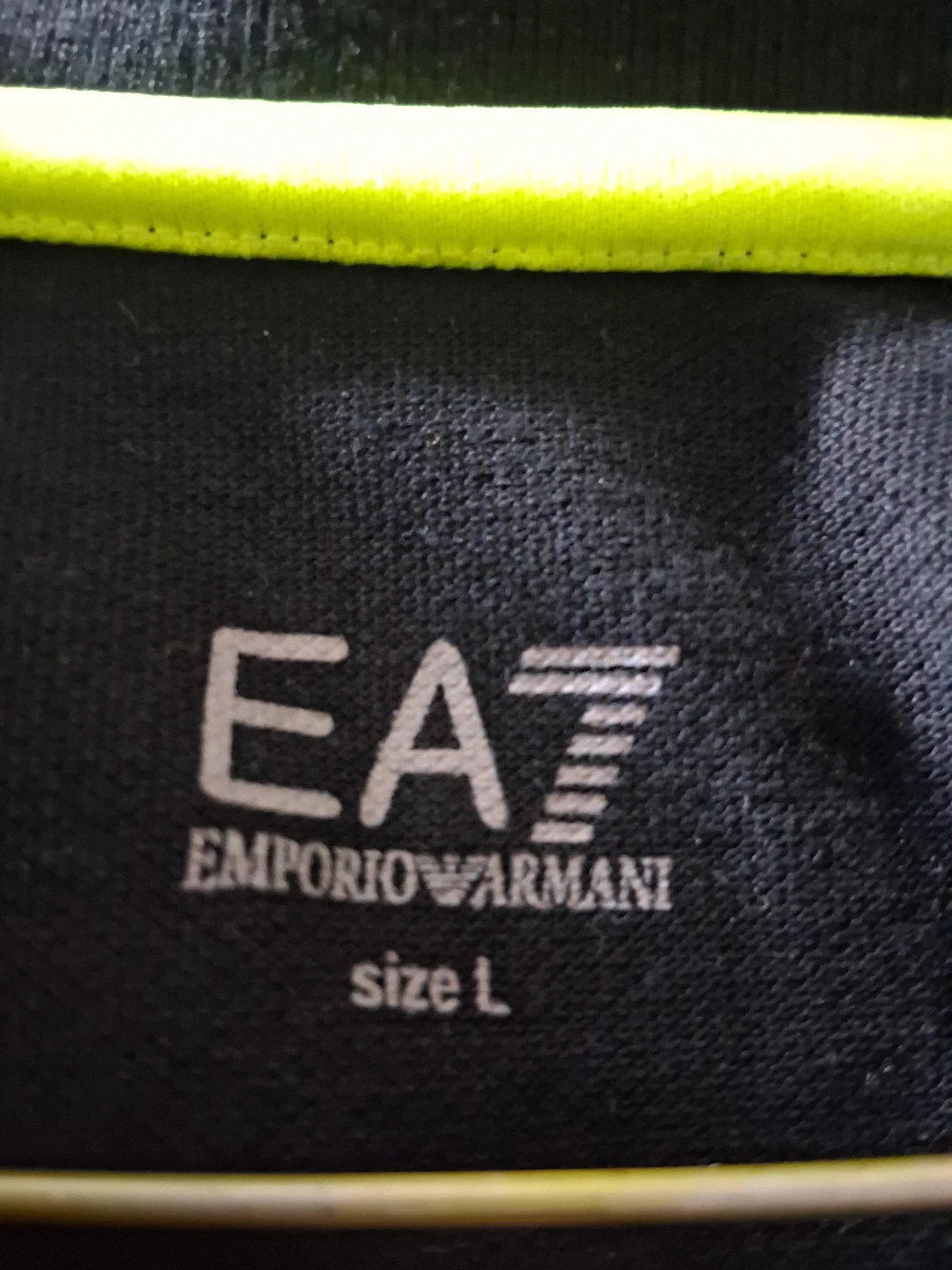 EA7 Emporio Armani Black Polo Shirt - Size L - photo 3