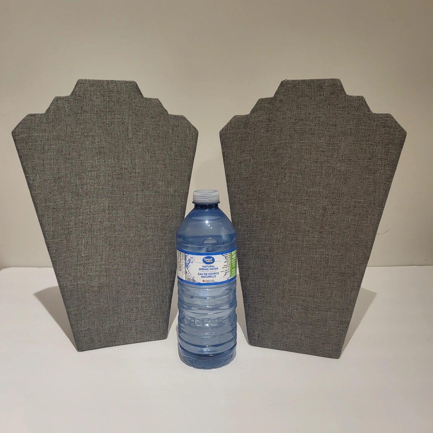 Grey Fabric Necklace Display Stands (Set of 2) - photo 3
