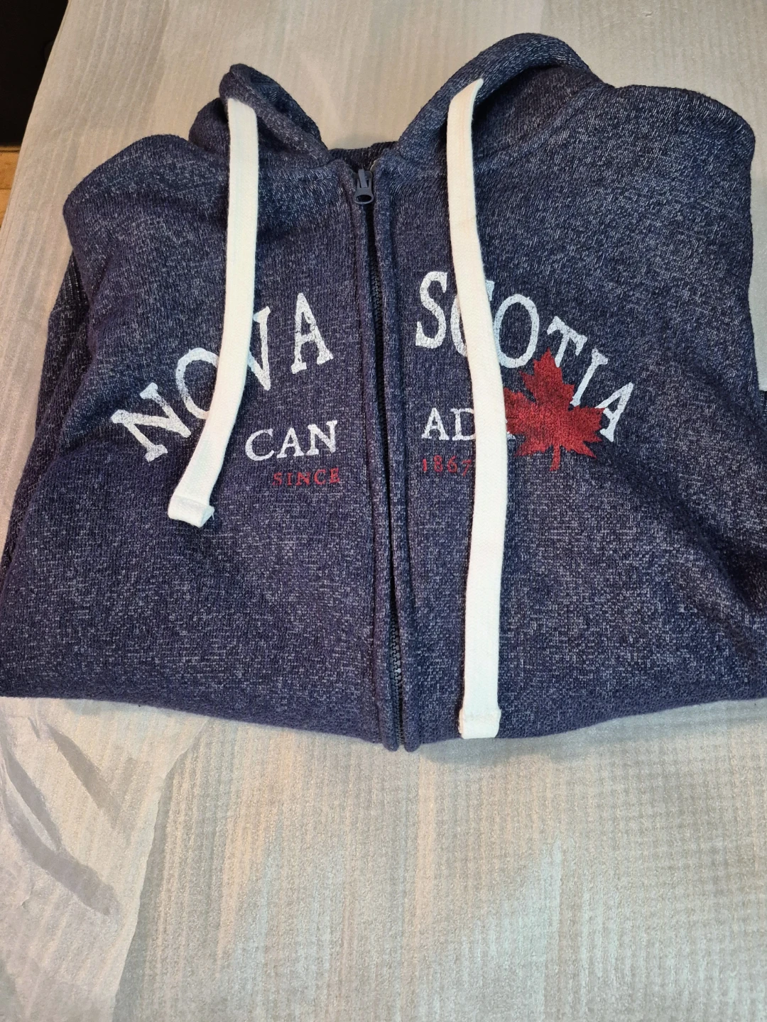 BN)Fundy Resort M/M Nova Scotia Zip Hoodie Blue
