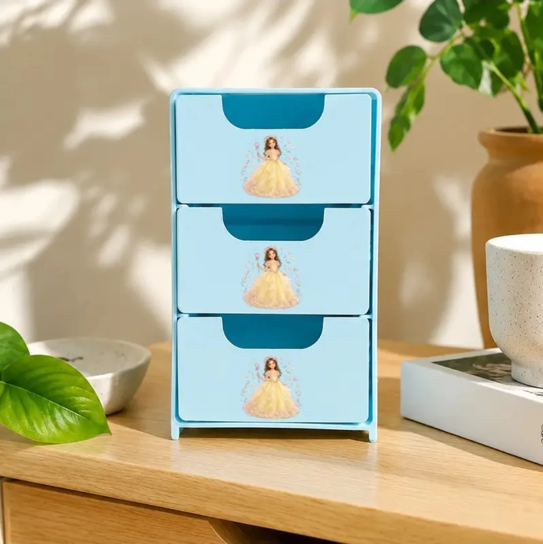 3-Drawer Desk Organizer with Princess Design - photo 2