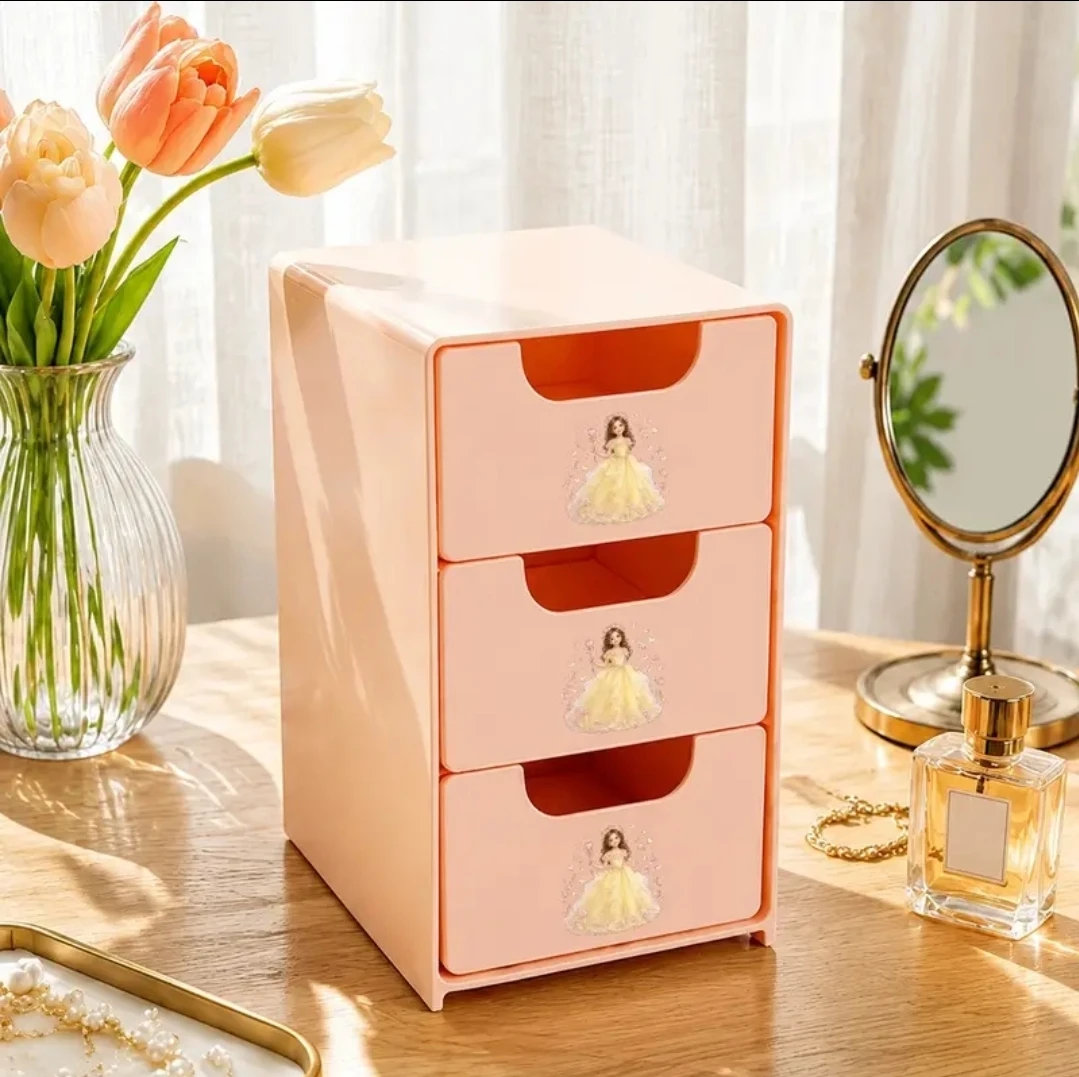 3-Drawer Desk Organizer with Princess Design - photo 3