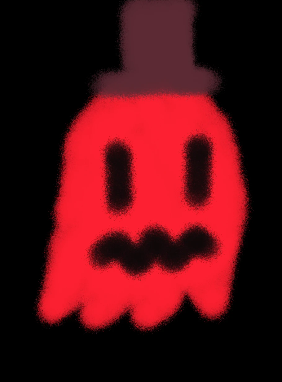 Device drawn Ghost Figure with Hat can be customized if wanted - photo 4