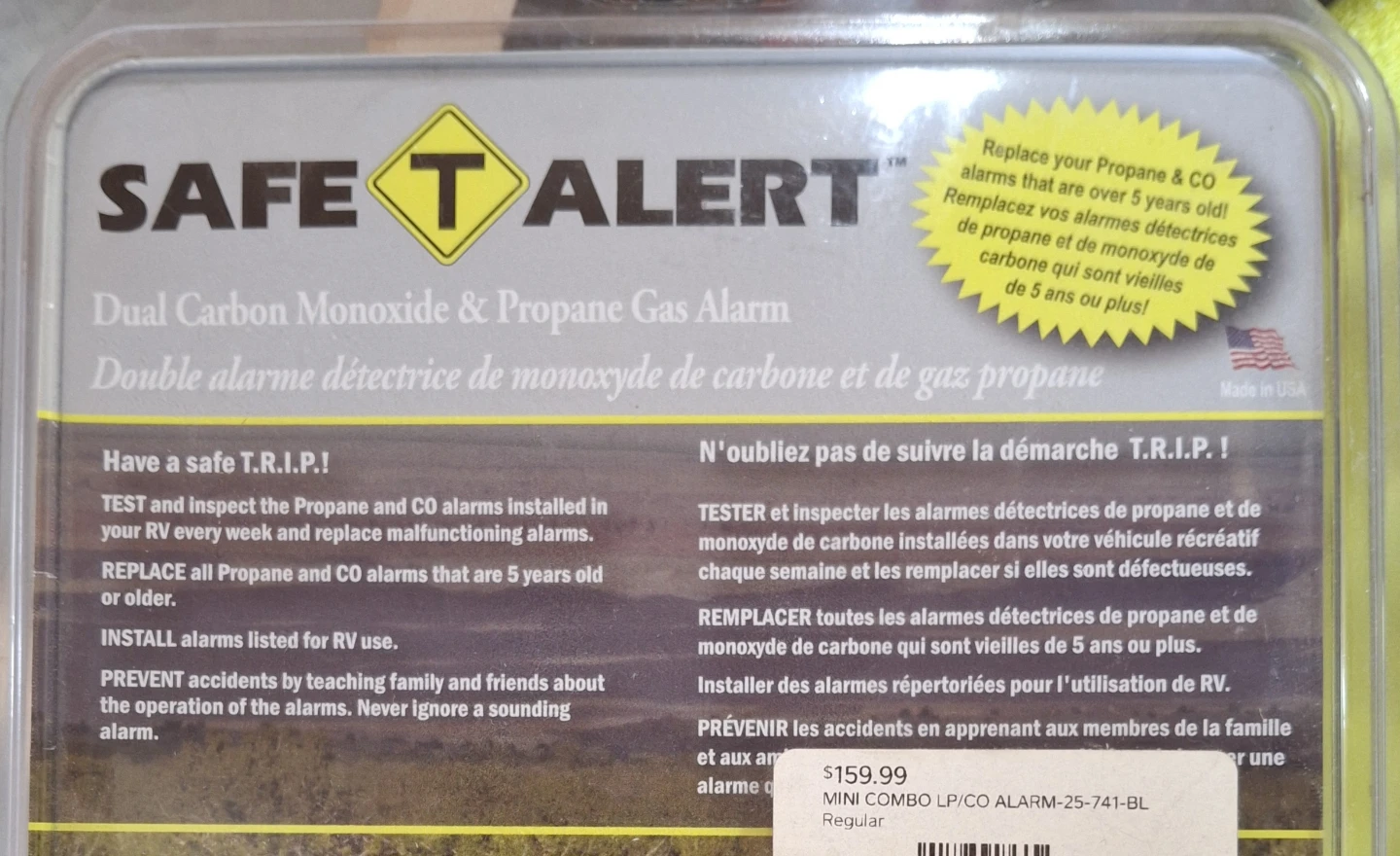12 volt _Dual Carbon Monoxide & Propane Detector for RV use - photo 2