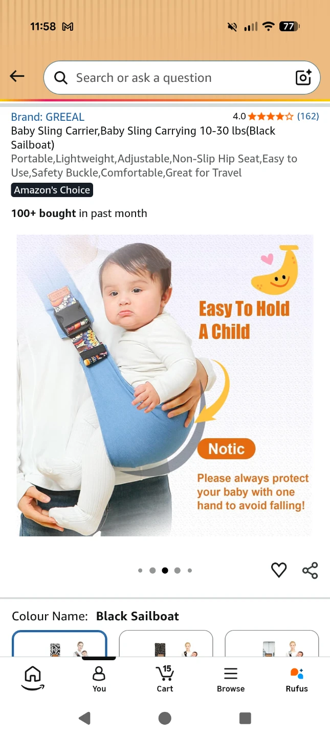 Greeal Baby Sling Carrier - photo 2