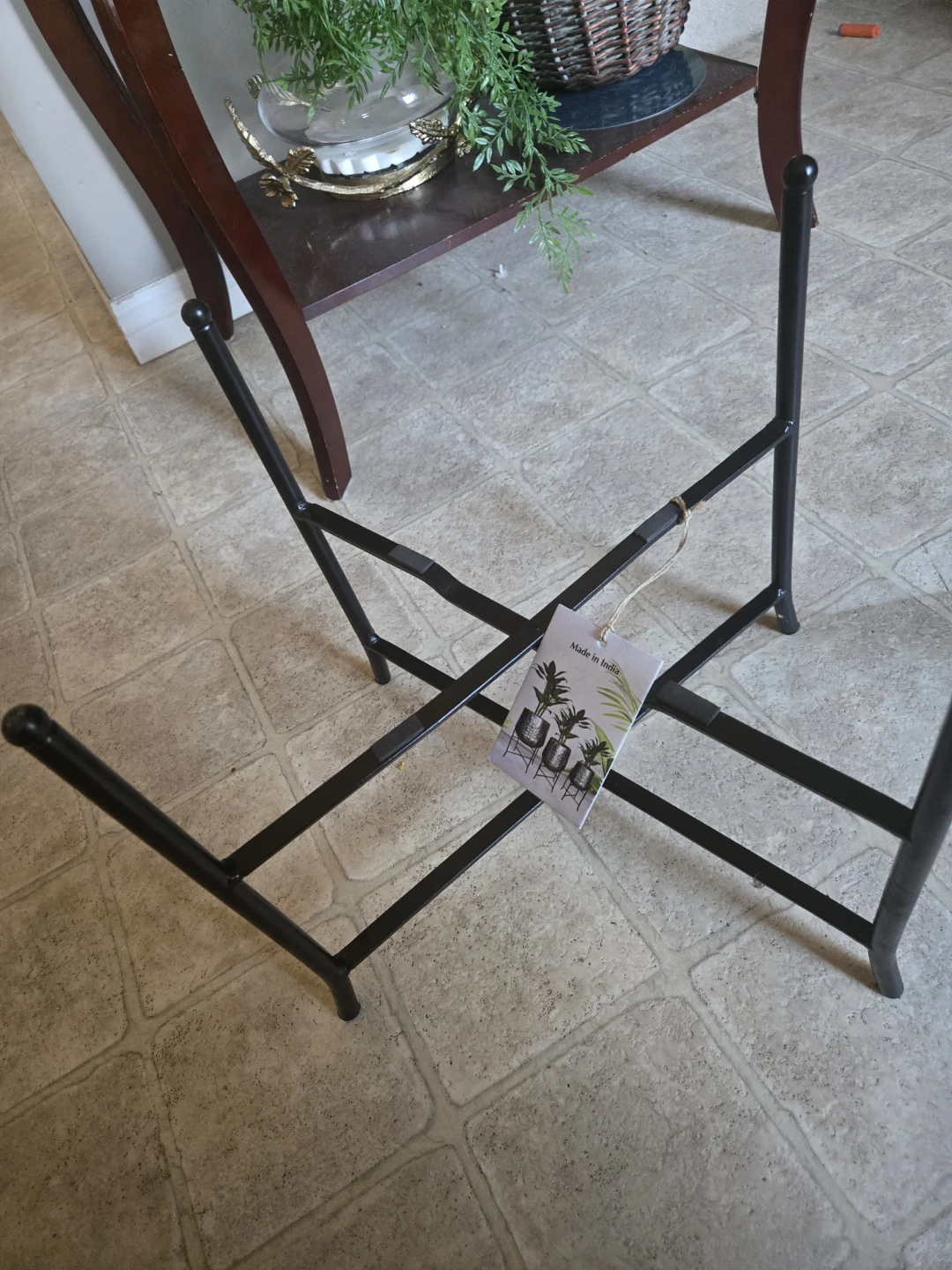 NEW Black Metal Plant Stand - photo 3